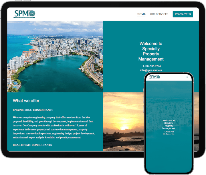 Specialty Property Management website project preview