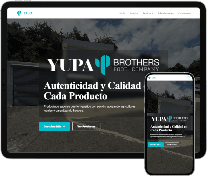 Yupa Brothers website project preview